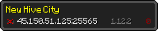 Userbar 320x64 in minecraft style for 45.150.51.125:25565