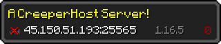 Userbar 320x64 in Minecraft-Stil für den Server 45.150.51.193:25565