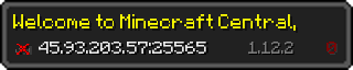 Userbar 320x64 in minecraft style for 45.93.203.57:25565