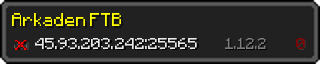 Userbar 320x64 in minecraft style for 45.93.203.242:25565