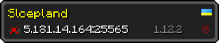 Userbar 320x64 in minecraft style for 5.181.14.164:25565