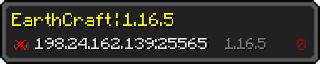 Userbar 320x64 in Minecraft-Stil für den Server 198.24.162.139:25565