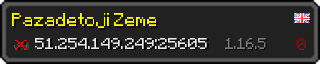 Userbar 320x64 in minecraft style for 51.254.149.249:25605