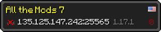 Userbar 320x64 in Minecraft-Stil für den Server 135.125.147.242:25565