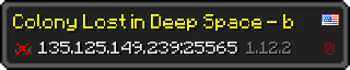 Userbar 320x64 in minecraft style for 135.125.149.239:25565