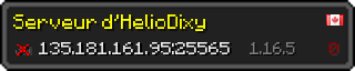 Userbar 320x64 in Minecraft-Stil für den Server 135.181.161.95:25565