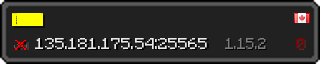 Userbar 320x64 in minecraft style for 135.181.175.54:25565