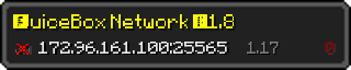 Userbar 320x64 in Minecraft-Stil für den Server 172.96.161.100:25565