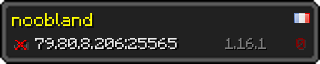 Userbar 320x64 in minecraft style for 79.80.8.206:25565