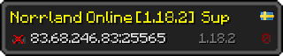 Userbar 320x64 in Minecraft-Stil für den Server 83.68.246.83:25565