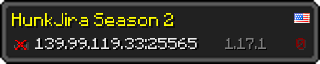 Userbar 320x64 in Minecraft-Stil für den Server 139.99.119.33:25565