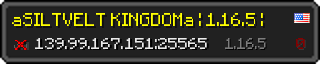 Userbar 320x64 in Minecraft-Stil für den Server 139.99.167.151:25565