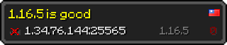 Userbar 320x64 in minecraft style for 1.34.76.144:25565