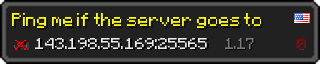 Userbar 320x64 in minecraft style for 143.198.55.169:25565