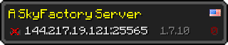 Userbar 320x64 in minecraft style for 144.217.19.121:25565