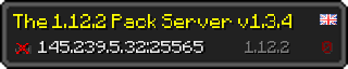 Userbar 320x64 in minecraft style for 145.239.5.32:25565