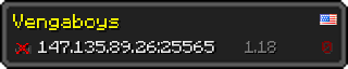 Userbar 320x64 in minecraft style for 147.135.89.26:25565