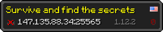 Userbar 320x64 in Minecraft-Stil für den Server 147.135.88.34:25565