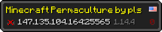Userbar 320x64 in Minecraft-Stil für den Server 147.135.104.164:25565