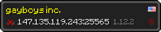 Userbar 320x64 in Minecraft-Stil für den Server 147.135.119.243:25565