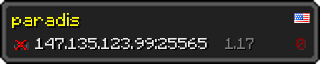 Userbar 320x64 in Minecraft-Stil für den Server 147.135.123.99:25565