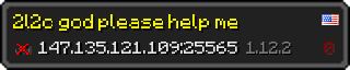 Userbar 320x64 in minecraft style for 147.135.121.109:25565