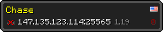 Юзербар 320x64 у стилі майнкрафт для сервера 147.135.123.114:25565