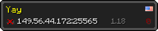 Userbar 320x64 in minecraft style for 149.56.44.172:25565