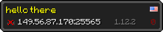 Userbar 320x64 in Minecraft-Stil für den Server 149.56.87.170:25565