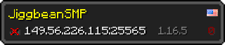 Userbar 320x64 in minecraft style for 149.56.226.115:25565