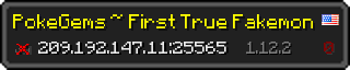 Userbar 320x64 in Minecraft-Stil für den Server 209.192.147.11:25565