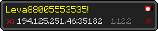 Userbar 320x64 in minecraft style for 194.125.251.46:35182