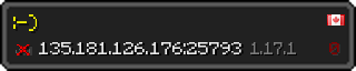 Userbar 320x64 in Minecraft-Stil für den Server 135.181.126.176:25793