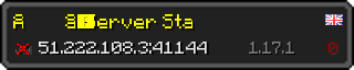 Юзербар 320x64 у стилі майнкрафт для сервера 51.222.108.3:41144