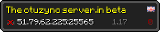 Userbar 320x64 in Minecraft-Stil für den Server 51.79.62.225:25565