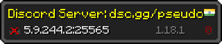 Userbar 320x64 in minecraft style for 5.9.244.2:25565