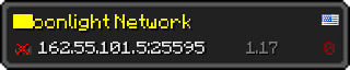 Userbar 320x64 in Minecraft-Stil für den Server 162.55.101.5:25595