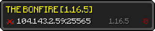 Userbar 320x64 in minecraft style for 104.143.2.59:25565