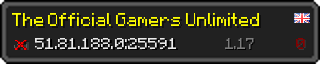 Userbar 320x64 in Minecraft-Stil für den Server 51.81.188.0:25591