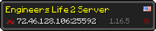 Userbar 320x64 in minecraft style for 72.46.128.106:25592