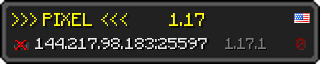 Userbar 320x64 in minecraft style for 144.217.98.183:25597