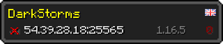 Userbar 320x64 in minecraft style for 54.39.28.18:25565