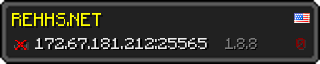 Userbar 320x64 in minecraft style for 172.67.181.212:25565