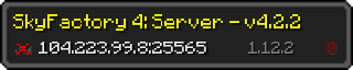 Userbar 320x64 in minecraft style for 104.223.99.8:25565