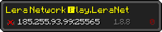 Userbar 320x64 in minecraft style for 185.255.93.99:25565