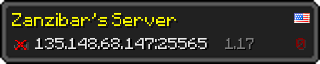 Userbar 320x64 in minecraft style for 135.148.68.147:25565