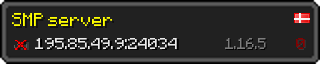 Userbar 320x64 in minecraft style for 195.85.49.9:24034