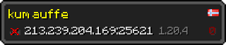 Userbar 320x64 in minecraft style for 213.239.204.169:25621