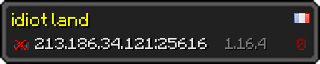 Userbar 320x64 in minecraft style for 213.186.34.121:25616