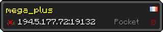 Userbar 320x64 in minecraft style for 194.5.177.72:19132